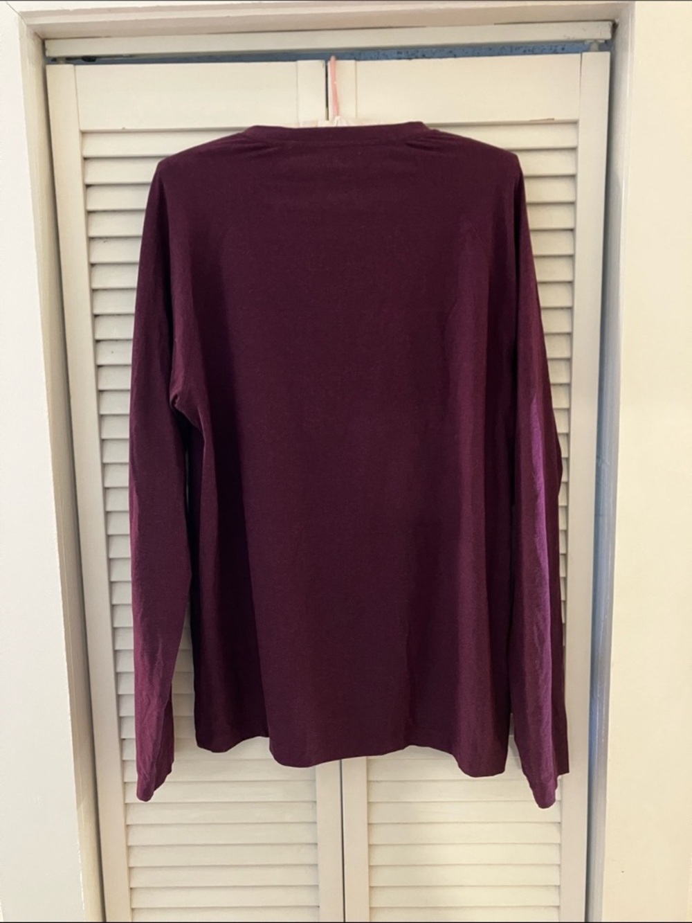 Rhône Reign Plum Purple Long Sleeve Tee Size Medium - Picture 7 of 10